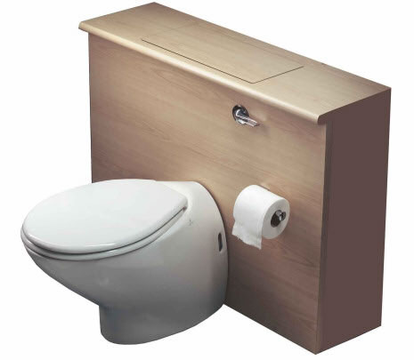 Pearwood Worksurface with matching Cistern cover